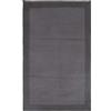 ABC Tappetto in cotone Border Grigio Scuro 60x200 cm