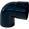 Curva pluviale in PVC Marley First Plast antracite 87° Ø 80 mm