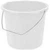 Secchio con manico in metallo Tontarelli Cover Line 10 l 28,8x26 cm bianco