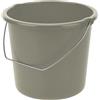 Secchio con manico in metallo Tontarelli Cover Line 10 l 28,8x26 cm talpa