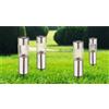 Lampada per esterni picchetti segnapasso acciaio inox 4 pz 2/3 AAA