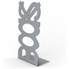 Fermalibri Books in ferro colore argento 210x120x110 mm
