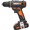 Worx Trapano avvitatore a batteria Worx WX100 20 V 2 Ah