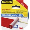 Nastro bidesivo per moquette Scotch® Premium 50 mm x 20 m bianco
