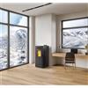 Invicta Stufa a pellet ventilata Invicta Burano Wi-fi Plus 8 kW nero