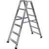 GIERRE Scala a doppia salita professionale in alluminio Gierre 6 gradini P max 150 kg