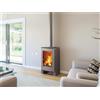 Stufa a legna Panadero Nevada in acciaio 7,5 kW nero metallico