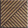 Pannello decorativo Hoogapanel Asia obliquo doppio noce 58x58 cm Sp. 1,1 cm