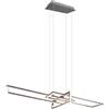 Trio Lampadario a sospensione LED Salinas in acciaio Bianco Neutro 42x110