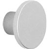 Set 2 pomoli in plastica riciclata cromomatt Ø 32 h 19 mm