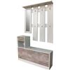 Set mobili ingresso in pannello truciolare 100x24x159 cm bianco cemento