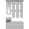 Set mobili in ingresso pannello truciolare 100x24x159 cm ghiaccio