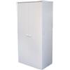 Scarpiera 2 ante e 7 ripiani pannello truciolare 55x34x112 cm bianco
