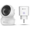 EZVIZ Telecamera da interno motorizzata Ezviv C6N Smart Home con presa smart T30-B