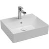 Lavabo d`appoggio in ceramica BOX 50 L 50 x P 42 x H 15 cm bianco
