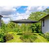 Ombrellone da giardino a palo centrale 4011G 300x200 cm grigio