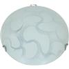 Plafoniera Wave 2 luci Ø 40 cm bianco