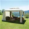 Gazebo in alluminio e poliestere resinato 300x400 cm
