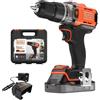 Trapano avvitatore a batteria Black+Decker 18 V 2 Ah