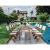 Tavolo allungabile da giardino in acacia 180/240x90 cm