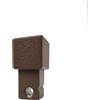 Angolo profilo di chiusura quadrato alluminio polv. Ruggine 1x2,7x1 cm 2 pz