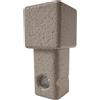 Angolo profilo di chiusura quadrato alluminio polv. Beige 1x2,7x1 cm 2 pz