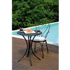 Tavolo da giardino in ferro nero Ø 60 cm