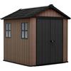 Casetta da giardino Keter in resina Newton sp. 20 mm marrone 4 m²