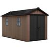 Casetta da giardino Keter in resina Newton sp. 20 mm marrone 7,8 m²