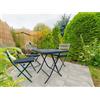 Tavolo da giardino Toconao pieghevole in acciaio 70x70xH70 cm
