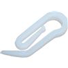 Ganci per tende a vetro in plastica bianco 60 pz