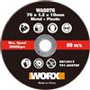 Disco flessibile per metallo Worx 76x1,2x10 mm