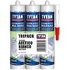 Tytan Silicone acetico antimuffa Tytan 280 ml bianco 3 pz