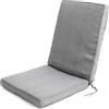 Cuscino per sdraio grigio 40x90x5 cm