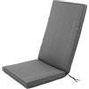 Cuscino per sdraio grigio 50x120x5 cm