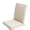 Cuscino per sdraio beige 40x90x5 cm