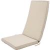 Cuscino per sdraio beige 50x120x5 cm