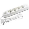 Bticino Multipresa 4 prese Bticino presa tedesca 10/16A e 2 prese USB bianco