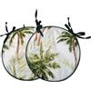 Cuscino sedia 2 pz tondo Palm Beach Ø 40 cm verde
