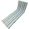 Cuscino lettino con aletta 188x58 cm riga azzurro
