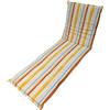 Cuscino lettino con aletta 188x58 cm riga arancio