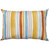 Cuscino bombato rettangolare arredo a righe arancio 60x40 cm