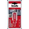KWB Fresa a tazza bim hss con gambo hex e punta di centraggio Ø 22 mm