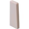 Profilo terminale per battiscopa in plastica bianco 60x20 mm 2 pz