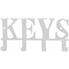 Portachiavi da parete in ferro "keys" bianco opaco