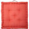 Cuscino da pavimento rosso 45x45x10 cm