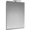 Specchio da bagno filo lucido reversibile con lampada led BADGE 60x80 cm