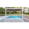 Pergola bioclimatica in alluminio Solanum Plus 300x300xH240 cm bianco