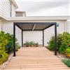 Pergola bioclimatica in alluminio Solanum Plus 300x300xH240 cm antracite