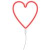 Applique LED da parete Heart 3xAA USB rosso